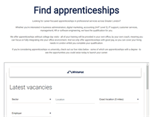 Tablet Screenshot of findapprenticeships.com
